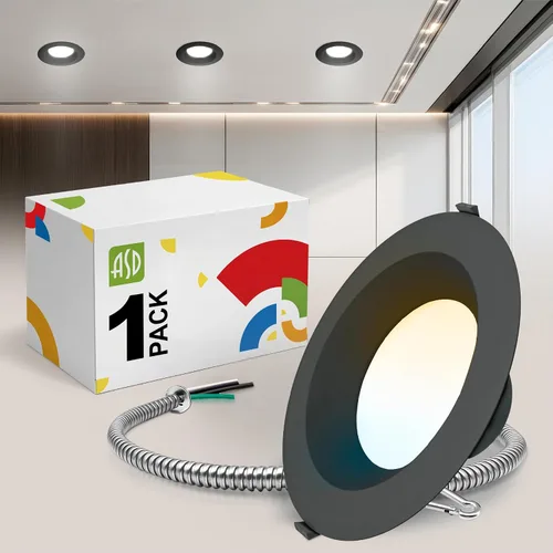 Miniatura 21 de ASD Downlight LED comercial sin lata de 4 pulgadas, iluminación ajustable de potencia de 7/10/13W, lámpara de techo empotrable redonda regulable, 5