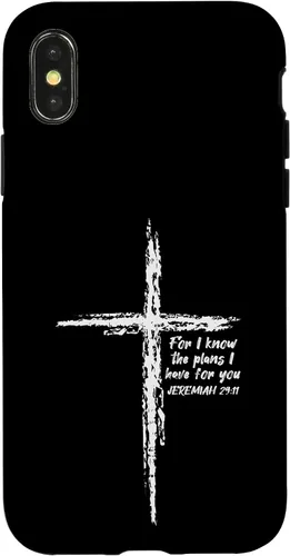 Miniatura 5 de Cross I Know The Plans Verse Bible Jesus God - Funda de regalo cristiana para iPhone 17