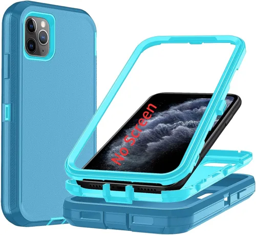 Miniatura 35 de Funda para iPhone X/i Phone Xs, 3 capas duradera funda de teléfono resistente protección para teléfono, a prueba de golpes a prueba de caídas a Negro
