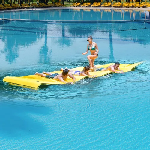 Miniatura 3 de GLACER Alfombrilla de agua flotante, almohadilla de agua flotante, espuma XPE resistente al desgarro, almohadilla flotante grande de 18 x 6 pies