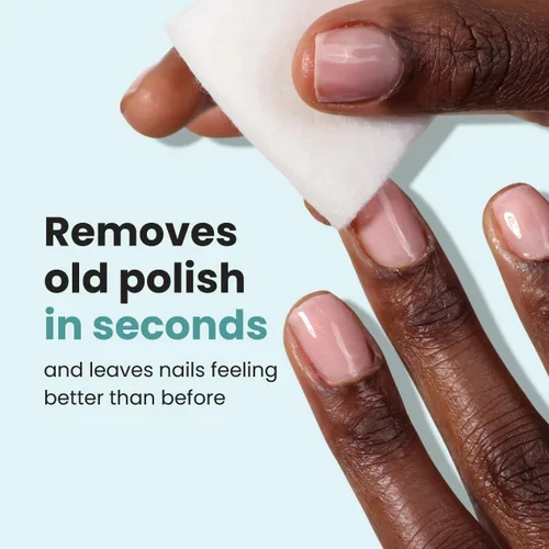 Miniatura 2 de LONDONTOWN Nail Polish Remover Set – Acetone-Free remover, Gentle Non-Drying Pads, Conditions Nails & Cuticles, Removes Regular & Glitter Polish