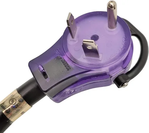 Miniatura 2 de Parkworld Cable de extensión RV 30A NEMA TT-30 con asa, Camper 30amp TT-30P a TT-30R (100 pies)