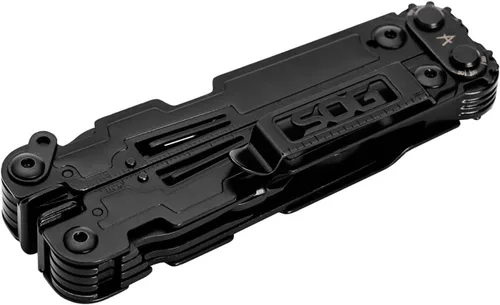 Miniatura 6 de Multiherramienta SOG PowerAccess versátil, ligera, de una mano, apta para el día a día, de bolsillo, de acero inoxidable para el campo 18 Negro