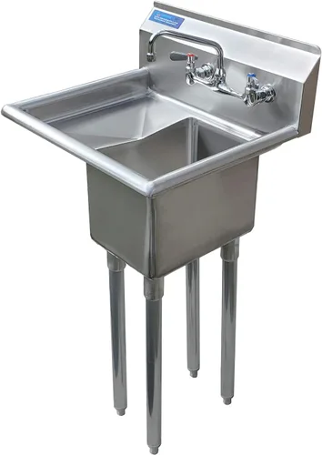 Miniatura 16 de Fregadero de acero inoxidable para preparación y utilidad Acero inoxidable 304 Restaurante, cocina, lavandería, garaje