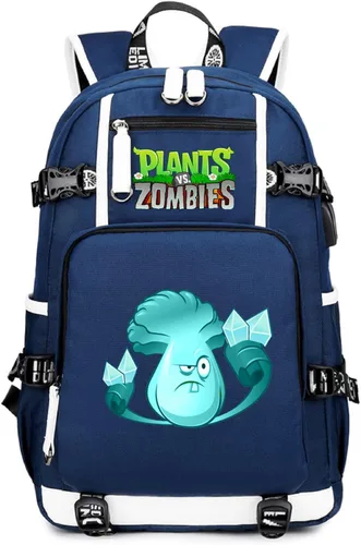 Miniatura 28 de ISaikoy Game Plants vs. Zombies - Mochila de hombro para libros, mochila escolar, color 12