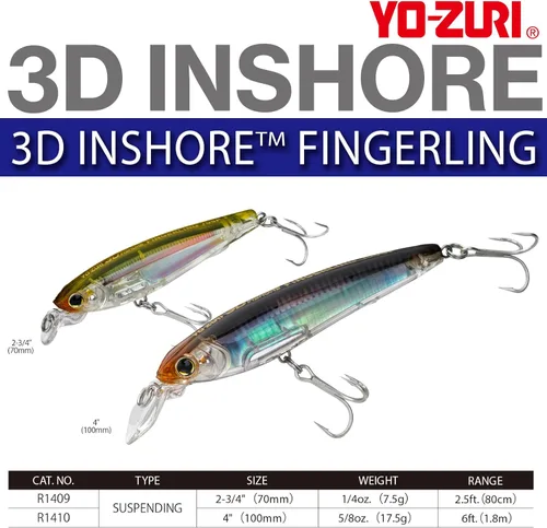 Miniatura 3 de Duel Yo Zuri 3 D Inshore Fingerling Mullet