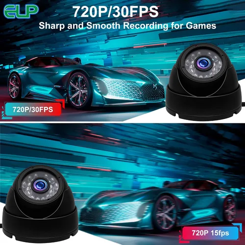 Miniatura 6 de Cámara Web USB estilo domo, cámaras web Adroid USB con FHD 1080P, 1MP, 1.3MP, 2MP, pequeña cámara USB Mac Linux, cámara estilo domo UVC de alta
