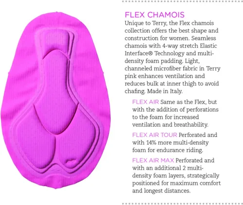Miniatura 6 de Terry Pantalones cortos de ciclismo Touring regulares, de compresión acolchada con entrepierna de 8 pulgadas para mujer