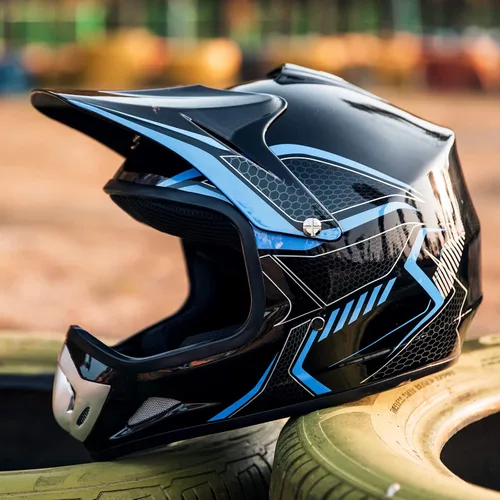 Miniatura 8 de ILM - Casco para niños o jóvenes para motocross o cuatrimoto o calle, de cara completa, para moto, incluye lentes y guantes, aprobado por el DOT