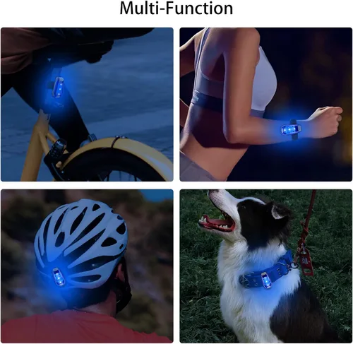 Miniatura 8 de 12 Pack Led Safety Light, Safety Light, High Visibility Strobe Running Lights Used for Bicycle, Walking Etc. Clip-On Running Lights Clip to Clothes