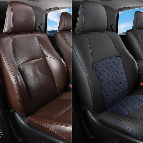 Miniatura 5 de Fundas de asiento Huidasource para Toyota 4Runner 2011-2024, juego completo de fundas de asiento de cuero para 4Runner de 3 filas, fundas de asiento