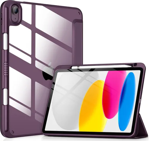 Miniatura 13 de VIKESI - Funda para iPad (A16) 11 pulgadas 2025 y iPad 10ª generación 10.9 pulgadas 2022, con parte trasera transparente y marco de TPU a prueba