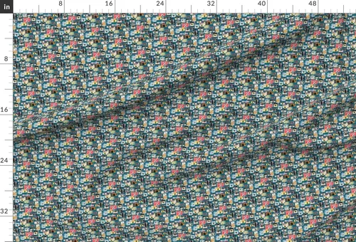 Miniatura 2 de Spoonflower Tela - Micro Midnight Vintage Cámara Ilustraciones Fotografía Foto Retro Impreso en Tela de Gasa Barrio Gordo - Costura Ropa de Moda