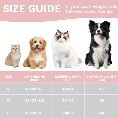Miniatura 3 de Zerbuger Camas lavables de 20 pulgadas para gatos de interior, cama redonda en forma de dona para mascotas, para gatos, perros pequeños, cachorros