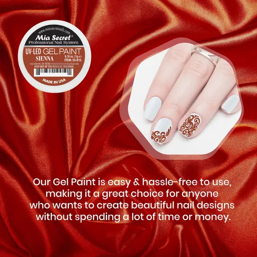 Miniatura 6 de Mia Secret Sistema de uñas profesional UV/LED Gel Paint - 0.18 oz (Sienna)