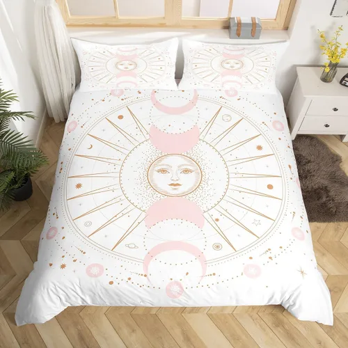 Miniatura 22 de Funda de edredón con estampado de extraterrestre, juego de ropa de cama de nave espacial para niños y niñas, decoración de habitación
