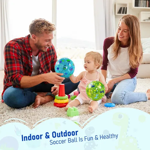Miniatura 7 de ZOOJOY Balón de fútbol de tamaño 2 para niños pequeños, paquete de 2 pelotas de fútbol para niños con bolsa de malla de inflador, juguetes