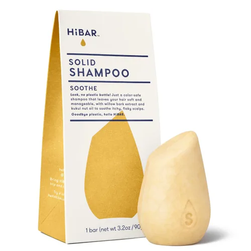 Miniatura 3 de HIBAR - Barra de champú hidratante - Para cabello seco y encrespado - Profundamente nutritivo e hidratante - Con aceite de coco y vitamina B5 - Sin