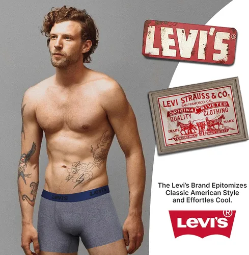 Miniatura 7 de Levi's Mens Boxer Briefs Breathable Stretch Underwear 4 Pack