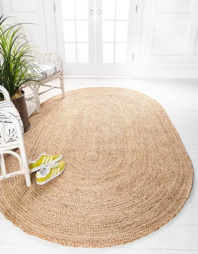 Miniatura 37 de Unique Loom Colección Jute Trenzado - Alfombra de área Dhaka (7' 1" x 10' Rectángulo, Blanco)