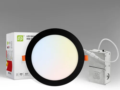 Miniatura 22 de ASD Paquete de 6 luces LED empotrables de 4 pulgadas, 12 W, 5 CCT 2700K-5000K CRI90+, luces de techo regulables ultrafinas con clasificación IC