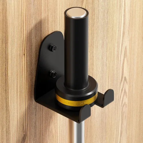 Miniatura 2 de JNIHEEP Colgador de Barra Olímpica, Estante de Barra de Gimnasio para Garaje, Estante de Montaje Vertical para Barras, Recubierto en Polvo Negro