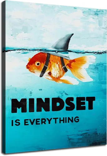 Miniatura 37 de Lienzo inspirador para pared, póster inspirador de águila animal, emprendedor, cita positiva, ilustración, decoración de oficina, marco de regalo