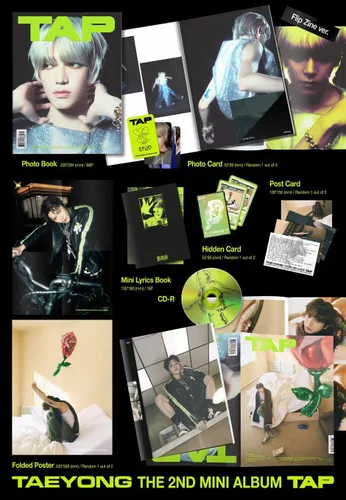 Miniatura 3 de DREAMUS NCT Taeyong TAP 2º contenido del mini álbum+tarjeta fotográfica+seguimiento sellado TAE Yong (3 versiones Set (SMini no incluido))