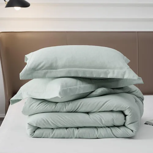 Miniatura 112 de Bedsure Juego de edredón Twin/Twin XL, ropa de cama suave beige para todas las estaciones, juego de cama teñido catiónico, 2 piezas, 1 edredón