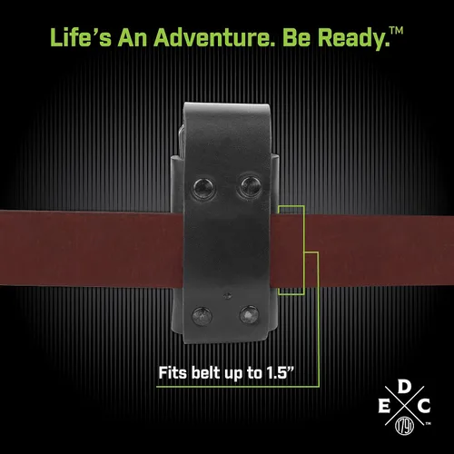 Miniatura 3 de Funda para multiherramienta, bolsa para multiherramienta de cuero americano para el cinturón con broche, compatible con Leatherman, SOG y Gerber