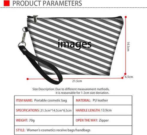 Miniatura 2 de Upetstory Bolsa de maquillaje de animales, bolso pequeño de cuero para cosméticos de viaje para niñas y mujeres, bolso de mano para lápiz labial