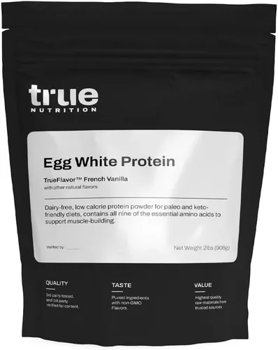 Miniatura 10 de True Nutrition Proteína de clara de huevo en polvo - 24g de proteína de huevo no transgénica por porción - Baja en carbohidratos, baja en grasa
