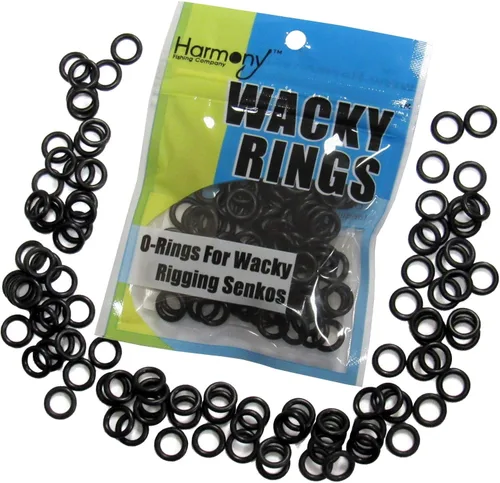 (100pk) – O-Rings for Wacky Rigging Senkos/Worms/Soft Stickbaits – Bait Saver Orings for Senko Worm – Save Your Baits from Tearing While Wacky Neko