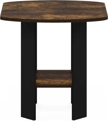 Miniatura 6 de Furinno DISEÑO SIMPLE - Mesa auxiliar de 2 niveles, mesita de noche, mesita con estantes abiertos, mesita de cama, para sala de estar, dormitorio