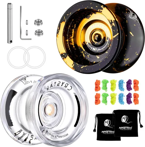 Miniatura 12 de MAGICYOYO N11 Yo-yo profesional de metal, yo-yo sensible y yo-yo no sensible de aleación para principiantes a jugadores avanzados, trucos de yo-yo