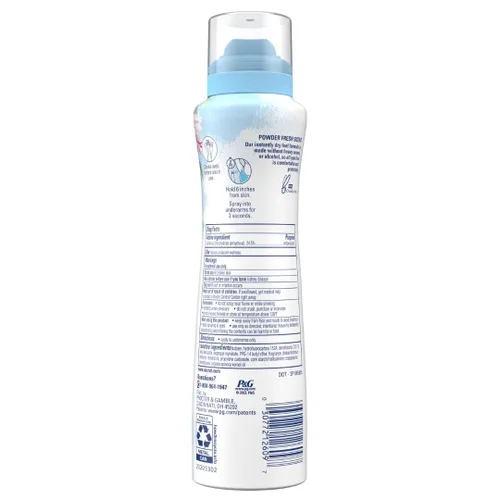 Miniatura 11 de Secret Dry Spray Desodorante Antitranspirante para Mujeres, Protección sin Peso por 48 Horas contra el Sudor y el Olor, Suave para la Piel, Aroma
