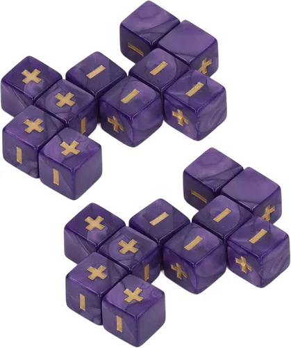 Miniatura 8 de Syrisora Juego de dados de 0.630 in para cálculo de matemáticas, signo menos, más juguetes para niños, suministros de enseñanza para el aula ()
