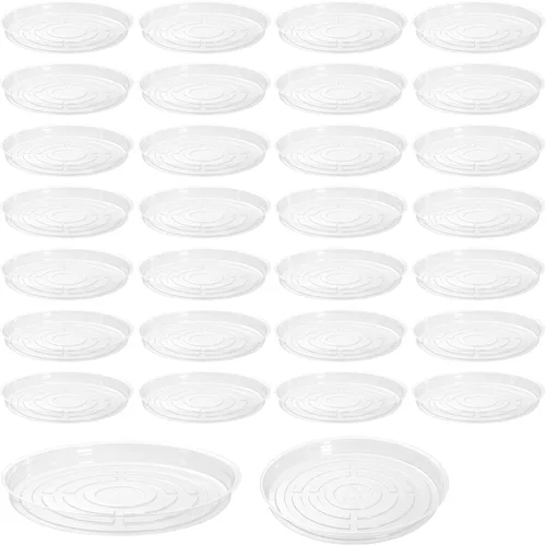 Miniatura 21 de Paquete de 30 platillos transparentes para plantas en interiores (4, 6, 8, 10, 12 pulgadas) platillos para macetas para plantas en maceta, juego