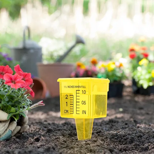 Miniatura 7 de Medidor de lluvia 10, 15 y 20P, para exteriores, calibre de rociador de 1.5 pulgadas, medidor de agua para lluvia con boca ancha, herramienta