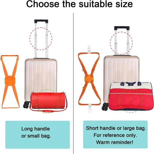 Miniatura 4 de Correas de equipaje, bolsa elástica para añadir una bolsa, maleta fácil de viajar, correa elástica (azul)