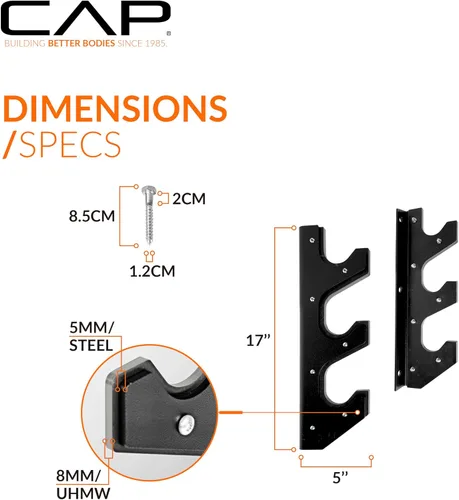 Miniatura 4 de CAP Barbell Horizontal Bar Wall Rack