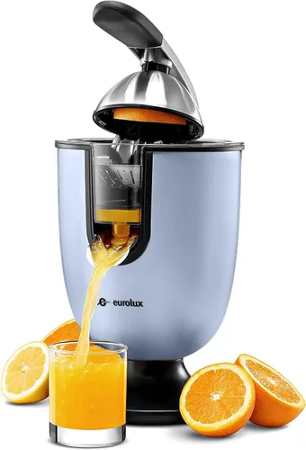 Miniatura 10 de Eurolux Exprimidor eléctrico de naranja Exprimidor de cítricos profesional de acero inoxidable con mango de agarre suave para exprimir sin