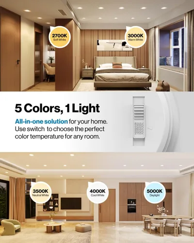 Miniatura 2 de Sunco - Paquete de 16 luces LED de 6 pulgadas, iluminación empotrada reacondicionada, ajuste suave, 965 LM, 13 W (equivalente a 75 W), CCT