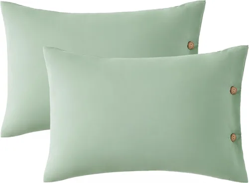 Miniatura 26 de EXQ Home Juego de 2 fundas de almohada de viaje de 13 x 18 pulgadas, fundas de almohada pequeñas para almohadas de bebé de 12 x 16 pulgadas, 13 x 18