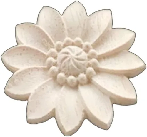 Miniatura 9 de 4 piezas de apliques de madera redondos para decoración de muebles de puerta de cama, decoración de gabinete de madera, decoración de muebles sin 8