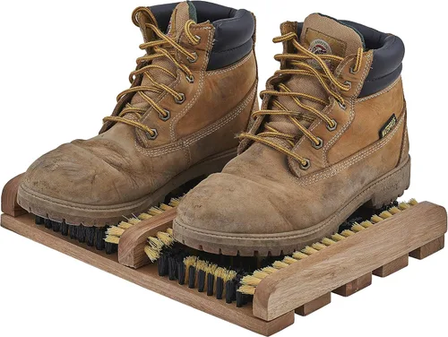 Miniatura 6 de Superio Rascador de zapatos y botas, cepillo para limpiar zapatos exteriores de 10.5 x 14 pulgadas, limpia profundamente y elimina toda la suciedad
