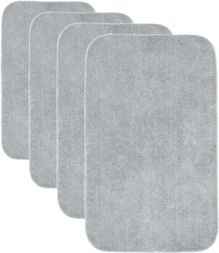 Miniatura 84 de Garland Rug 2 alfombras de baño tradicionales de nailon lavables color morado (17 x 24 pulgadas, 21 x 34 pulgadas), suaves, absorbentes y elegantes