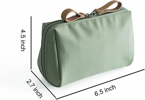 Miniatura 5 de Pequeña bolsa de maquillaje para bolso, bolsa de maquillaje, pequeña bolsa de cosméticos, mini bolso portátil para mujeres y niñas, Negro