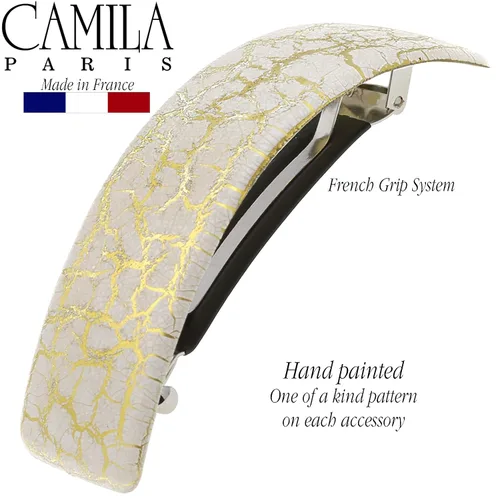 Miniatura 6 de Camila Paris CP2553 - Pinza de pasador de pelo francés para niñas, para cabello largo y rizado, grueso, rizado, ondulado, agarre fuerte, pinzas