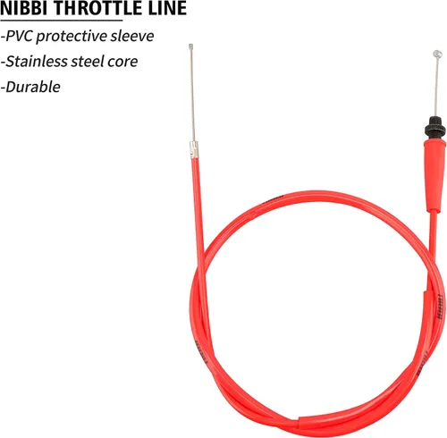 Miniatura 2 de NIBBI Cable de acelerador 93.5cm, Cable de acelerador ajustable universal de repuesto para motocicleta 36.8", Para Dirt Bike Pit Bike YAMAHA